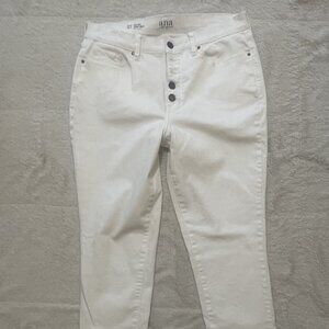 A.N.A. white denim jeans - 12T - high rise skinny